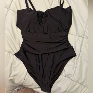 Black one piece bathing suit - brand new